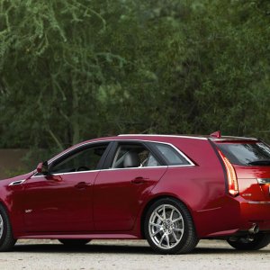 2012 Cadillac CTS-V Wagon in Crystal Red Tintcoat