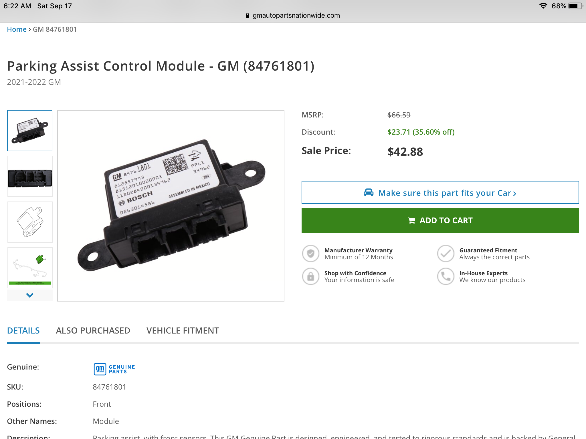 Parking Sensor Control Module Location? Cadillac VSeries Forums