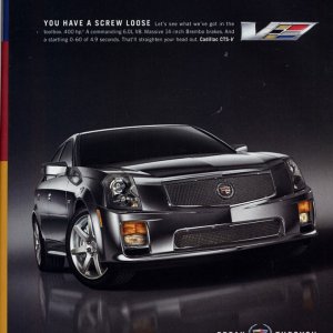 2006 Cadillac CTS-V Advertisement