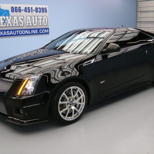 2012 Cadillac CTS-V Coupe in Black Raven