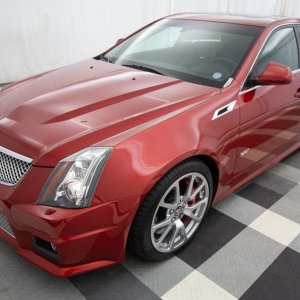 2014 Cadillac CTS-V Sedan in Red Obsession Tintcoat