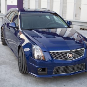 2012 Cadillac CTS-V Wagon in Opulent Blue Metallic