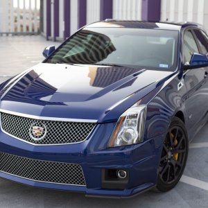 2012 Cadillac CTS-V Wagon in Opulent Blue Metallic