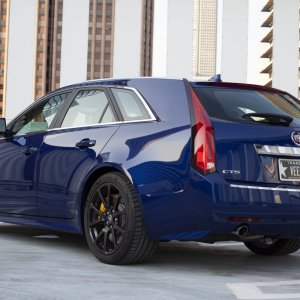 2012 Cadillac CTS-V Wagon in Opulent Blue Metallic