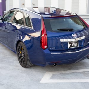 2012 Cadillac CTS-V Wagon in Opulent Blue Metallic