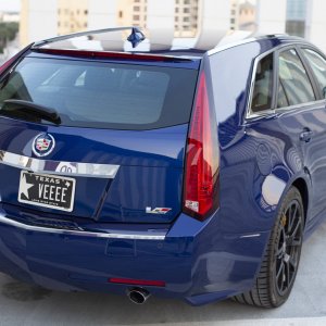 2012 Cadillac CTS-V Wagon in Opulent Blue Metallic