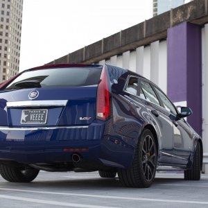 2012 Cadillac CTS-V Wagon in Opulent Blue Metallic