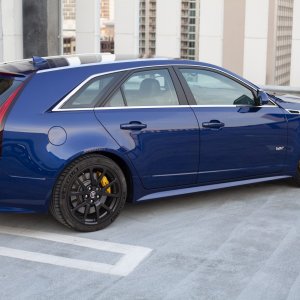 2012 Cadillac CTS-V Wagon in Opulent Blue Metallic