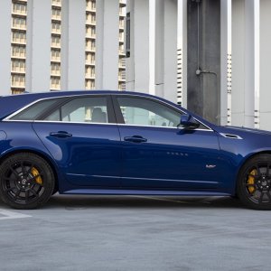 2012 Cadillac CTS-V Wagon in Opulent Blue Metallic