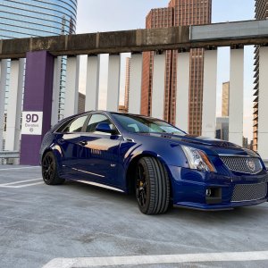 2012 Cadillac CTS-V Wagon in Opulent Blue Metallic