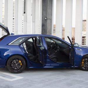 2012 Cadillac CTS-V Wagon in Opulent Blue Metallic