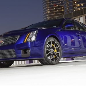 2012 Cadillac CTS-V Wagon in Opulent Blue Metallic