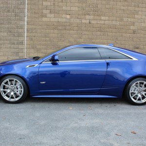 2012 Cadillac CTS-V Coupe in Opulent Blue Metallic