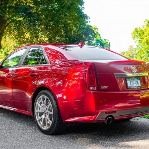 2009 Cadillac CTS-V Sedan in Crystal Red