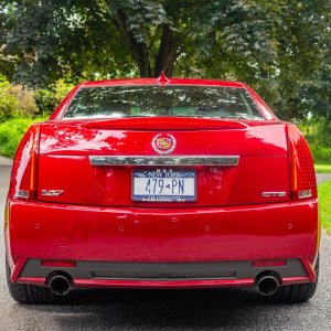 2009 Cadillac CTS-V Sedan in Crystal Red
