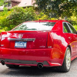 2009 Cadillac CTS-V Sedan in Crystal Red