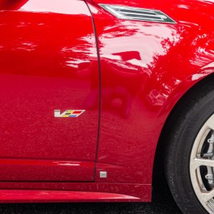 2009 Cadillac CTS-V Sedan in Crystal Red