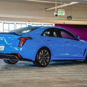 2022 Cadillac CT4-V Blackwing in Electric Blue