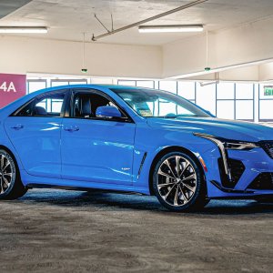 2022 Cadillac CT4-V Blackwing in Electric Blue