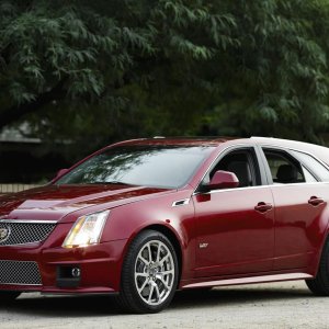 2012 Cadillac CTS-V Wagon in Crystal Red Tintcoat