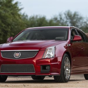 2012 Cadillac CTS-V Wagon in Crystal Red Tintcoat