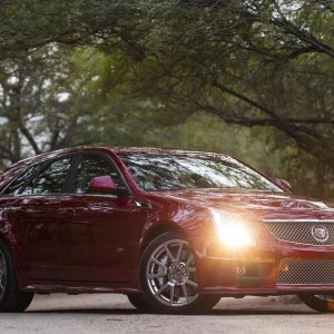 2012 Cadillac CTS-V Wagon in Crystal Red Tintcoat