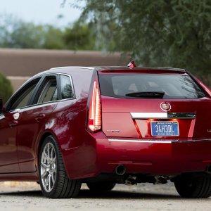2012 Cadillac CTS-V Wagon in Crystal Red Tintcoat
