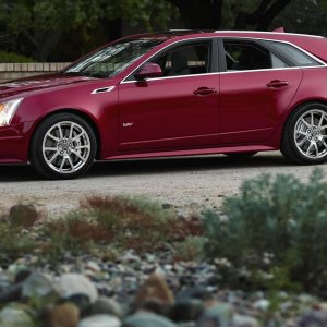 2012 Cadillac CTS-V Wagon in Crystal Red Tintcoat