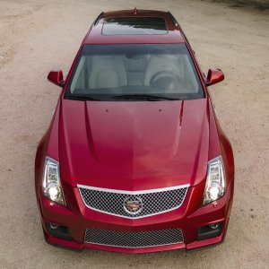 2012 Cadillac CTS-V Wagon in Crystal Red Tintcoat