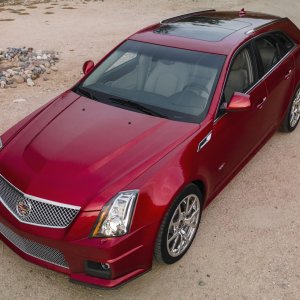 2012 Cadillac CTS-V Wagon in Crystal Red Tintcoat