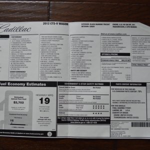 Media '2012 Cadillac CTS-V Wagon in Black Diamond Tricoat' in category 'Black Diamond Tricoat'