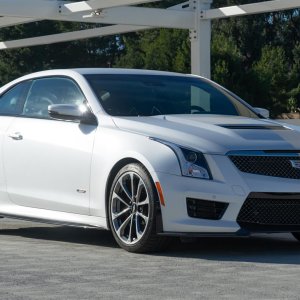 2016 Cadillac ATS-V Coupe Crystal White Frost Edition