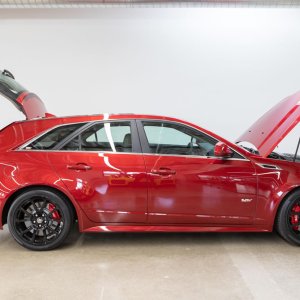 2014 Cadillac CTS-V Wagon in Red Obsession Tintcoat