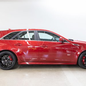 2014 Cadillac CTS-V Wagon in Red Obsession Tintcoat