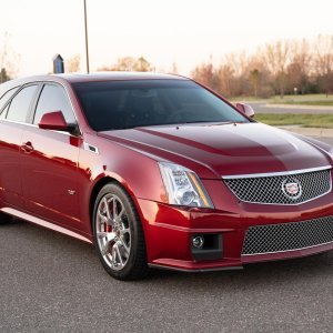 2013 Cadillac CTS-V Wagon in Crystal Red Tintcoat