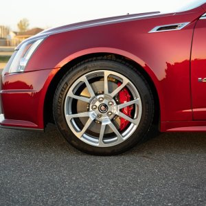 2013 Cadillac CTS-V Wagon in Crystal Red Tintcoat