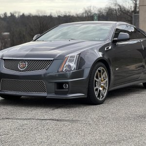 2012 Cadillac CTS-V Coupe in Thunder Gray Metallic Chromaflair