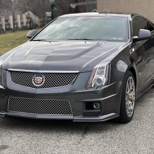 2012 Cadillac CTS-V Coupe in Thunder Gray Metallic Chromaflair