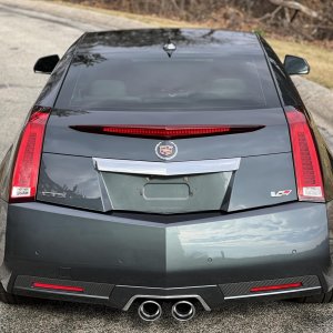 2012 Cadillac CTS-V Coupe in Thunder Gray Metallic Chromaflair