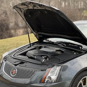 2012 Cadillac CTS-V Coupe in Thunder Gray Metallic Chromaflair