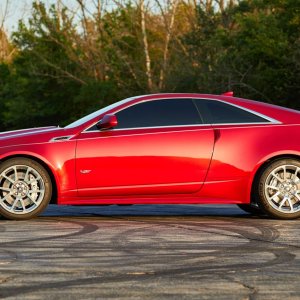 2012 Cadillac CTS-V Coupe in Crystal Red Tintcoat