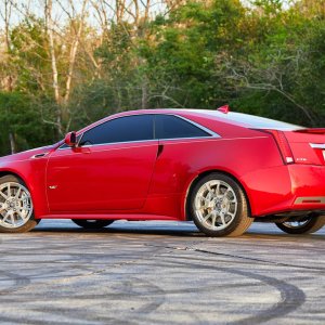 2012 Cadillac CTS-V Coupe in Crystal Red Tintcoat