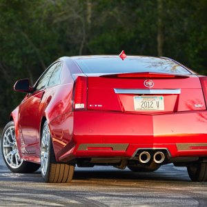 2012 Cadillac CTS-V Coupe in Crystal Red Tintcoat