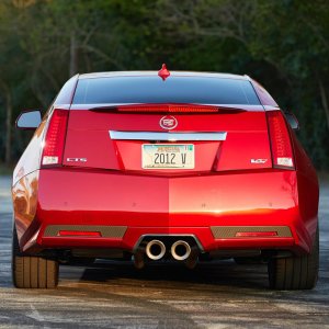 2012 Cadillac CTS-V Coupe in Crystal Red Tintcoat