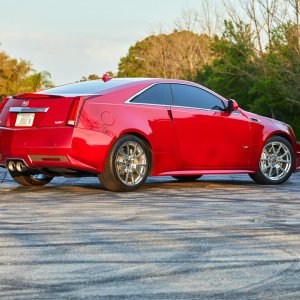 2012 Cadillac CTS-V Coupe in Crystal Red Tintcoat