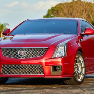 2012 Cadillac CTS-V Coupe in Crystal Red Tintcoat