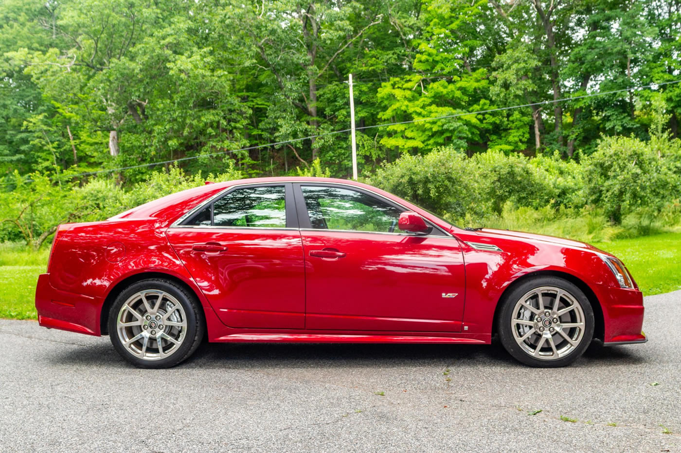 2009 Cadillac CTS-V Sedan in Crystal Red