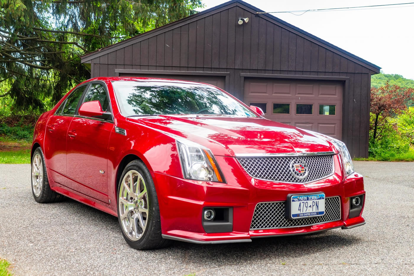 2009 Cadillac CTS-V Sedan in Crystal Red