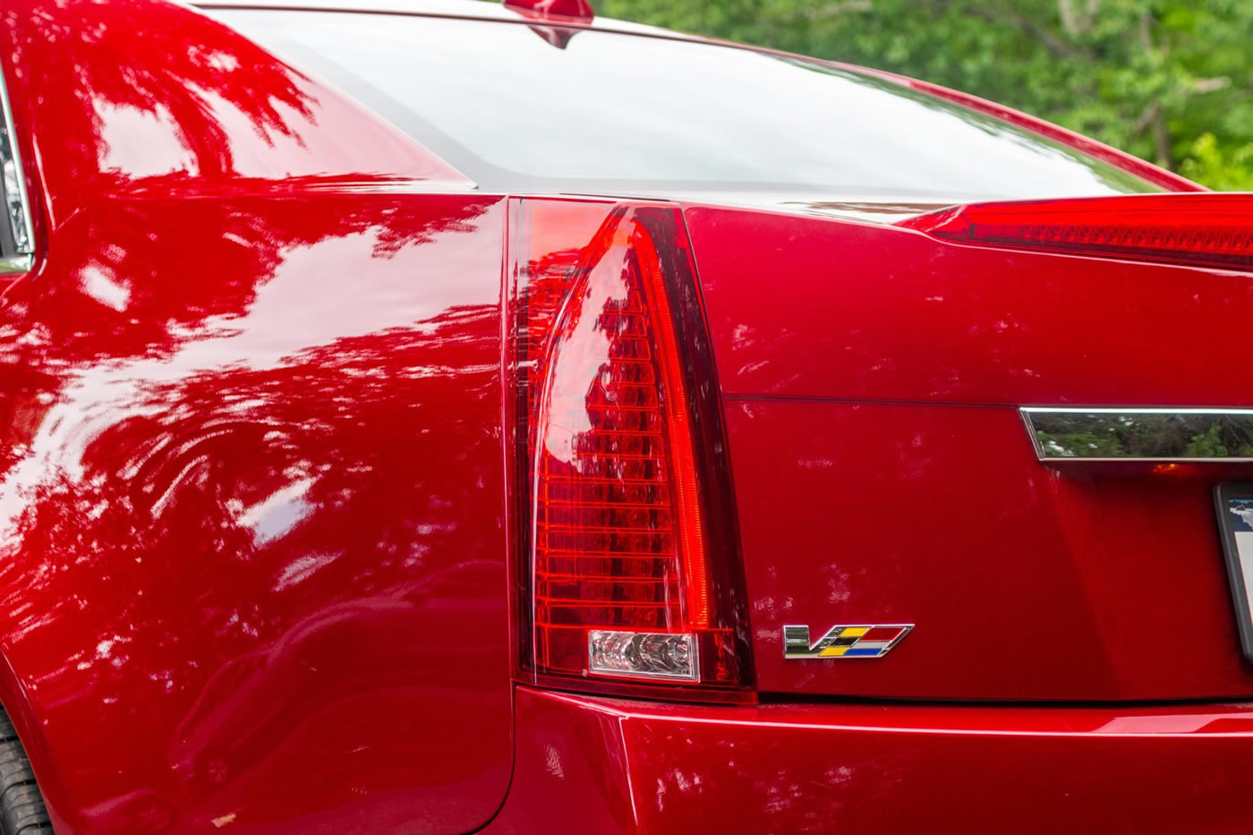 2009 Cadillac CTS-V Sedan in Crystal Red