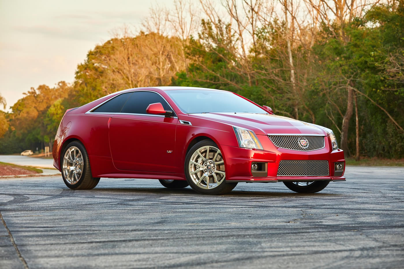 2012 Cadillac CTS-V Coupe in Crystal Red Tintcoat